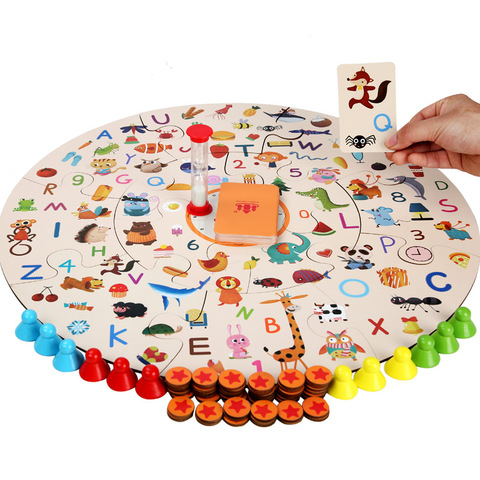 Wooden children's puzzle toys educational toys detectives find pictures games intelligence development logic training board game ► Photo 1/6