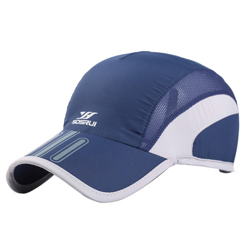 Men Mesh Cap Cycling Running Baseball Tennis Hat Breathable Quick Dry Hat Bone Snapback Male Climbing Running Sport Hats ► Photo 1/6