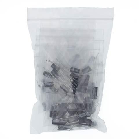 120pcs 12 values 0.22UF-470UF Aluminum electrolytic capacitor assortment kit set pack ► Photo 1/6