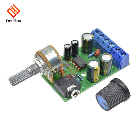 TDA2822M Amplifier Board 0.1W-5W DC 1.8-12V 2.0 Channel Stereo Audio AMP with AUX Jack Volum Control for Speakers ► Photo 1/6