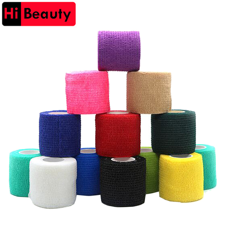 1pc Disposable Self-adhesive Flex Elastic Bandage Tape For Tattoo Handle Grip Tube Wrap Elbow Stick Medical Accessories 5*450cm ► Photo 1/6