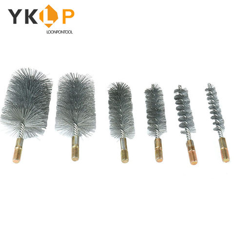 Wire Pipe Tube Brush Test Tube Brush Water Pipe M12 Steel Wire Pipe Tube Sweep Cleaning Chimney 18/22/25/32/40/50/65/75mm ► Photo 1/6