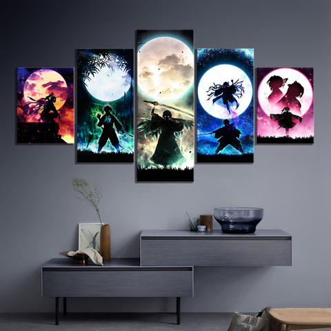 Canvas Hd Prints Demon Slayer Kimetsu No Yaiba Pictures Wall Artwork Painting Anime Role Home Decor Modular Poster Living Room ► Photo 1/5