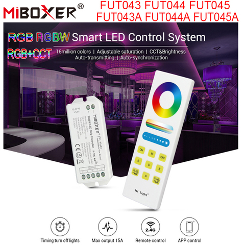 Miboxer FUT043 FUT044 FUT045 RGB RGBW RGB+CCT Function LED Controller Smart LED Control System for 5050 2835 3528 LED Strip Ligh ► Photo 1/6