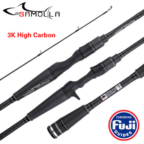 Strong Fishing Rod Carbon Hand Fugi Ring Spinning Casting Rod Canne A Peche Carbonne Olta Kamislari Baitcasting Ultra Light Rod ► Photo 1/6