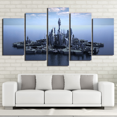 HD Printed 5 Piece Canvas Art Stargate Atlantis Canvas Prints Wall Pictures for Living Room Modern Living Home Room Decor ► Photo 1/6