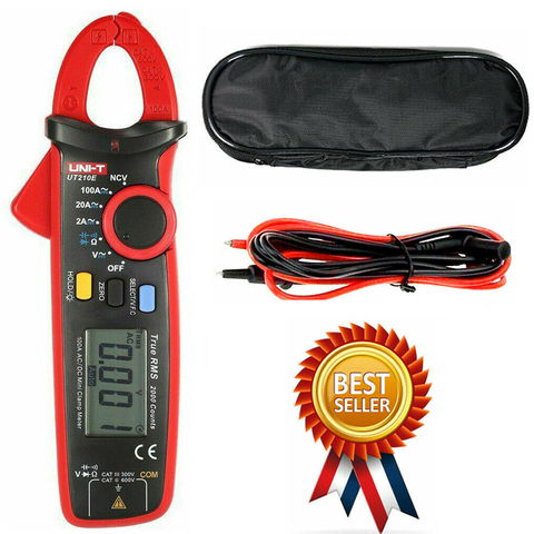 UNI-T UT210E Clamp Meter Pinza Amperimetrica VFC Electrical Instruments DC/AC Current Voltage Tester Auto Range Multimeter ► Photo 1/6