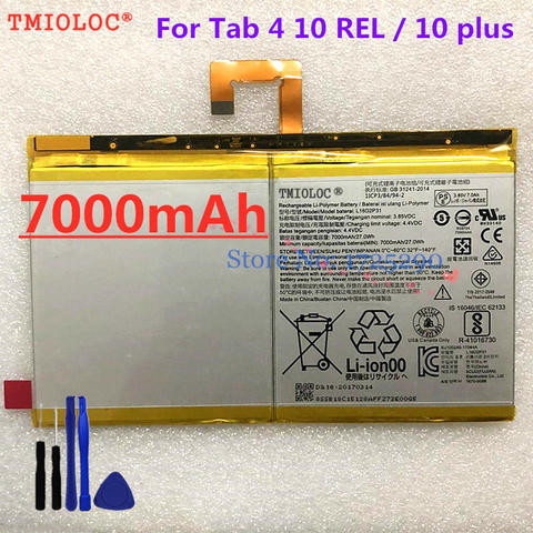 New Original 7000mAh Battery L16D2P31 For LENOVO TAB 4 10 / 10 REL / 10 PLUS TB-X304L X304F TB-X704F X704L X504F X504L Batteria ► Photo 1/1