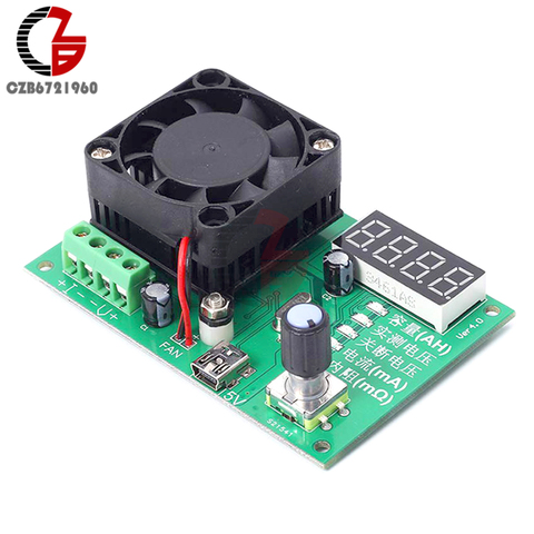 16W DAC Loop Control Battery Capacity Tester Constant Current Electronic Load Voltmeter for Car 18650 Lithium Li-ion Lead Acid ► Photo 1/4