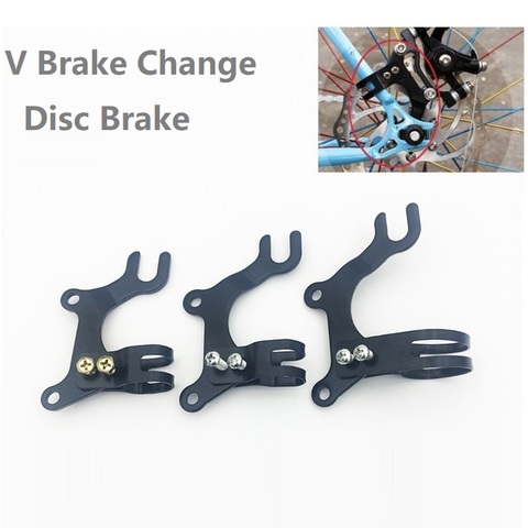 Bike V Brake Change Disc Brake Adapter Road Bicycle Fixed Gear Bike Modification Disc Brake Mounting Base For 160mm 140mm Rotor ► Photo 1/5