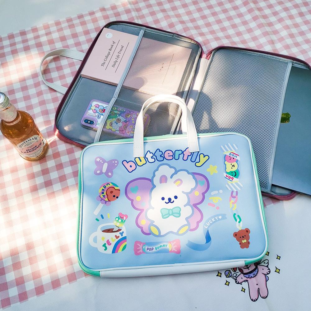 Buy Wholesale China Korean Cartoon Cute Girl Laptop Bag Is Suitable For  13.3-inch 13 Inch Notebook Girl Cute File Bag & Pu Computer Bag at USD 3.08