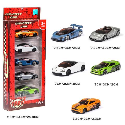 5PCS 1:64 Simulated Children Hot Wheels Toy Multi-Style Taxiing Alloy Mini Car Model Kids Pocket Small Sports Car Toys for Kids ► Photo 1/6