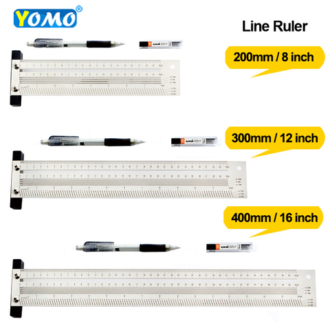 YOMO High-precision Scale Ruler T-type Hole Ruler Stainless Woodworking Scribing Mark Line Gauge Carpenter Measuring Tool ► Photo 1/6