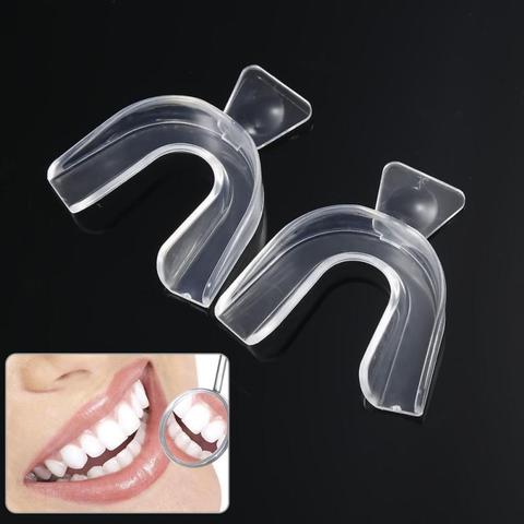 2 Pcs Thermoforming Mouthguard Teeth Whitening Trays Bleaching Tooth Whitener Mouth Guard Care Oral Hygiene Oral Care ► Photo 1/6