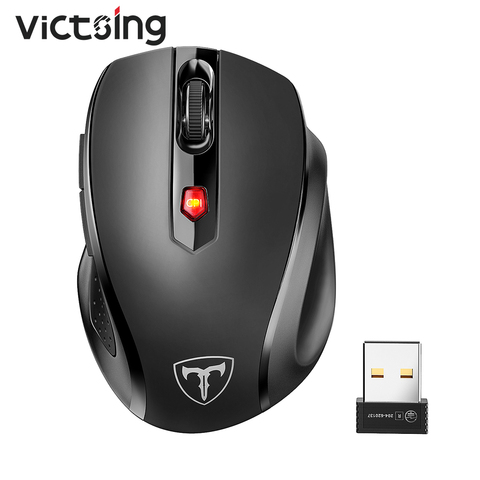 VicTsing MM057 Wireless Mouse 2.4Ghz Ergonomic Design Optical Mice 6 Buttons 2400 DPI Energy Saving For PC Laptop Computer Mouse ► Photo 1/6