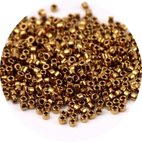 Antique Brass 1.6mm 2mm Delica Beads Uniform Bronze Gold Spacer Glass Loose Beads For Jewelry Making Earrings Bracelet Diy Craft ► Photo 1/6