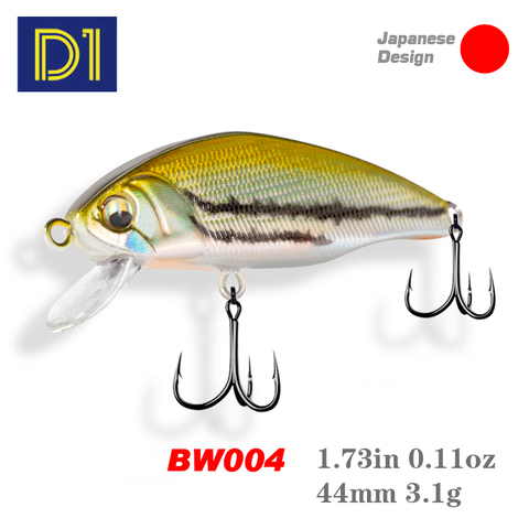 D1 Mini Minnow Fishing Lures 44mm 3.1g Sinking Hard Baits Artificial Trout Fishing Wobblers High Quality Fishing Tackle Pesca ► Photo 1/1