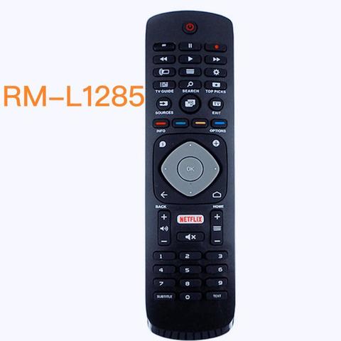 100% new Universal Remote Control Rm-L1285 For Philips Lcd/Led/Plasma Tv + For Netflix Button ► Photo 1/2