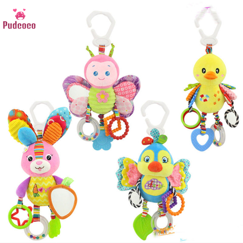 Pudcoco Brand Cute Crib Cot Pram Hanging Rattles For Baby Stroller&Car Seat Ringing Stuffed Plush Animals Baby Toy Education ► Photo 1/6