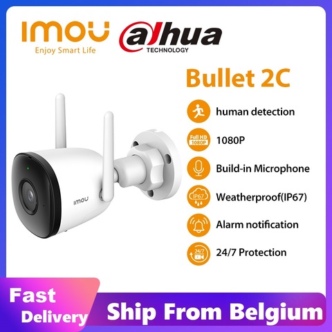 Dahua imou 1080P Wi-Fi Camera Dual Antenna Outdoor IP67 Weatherproof Audio Recording Camera AI Human Detection Camera ► Photo 1/6