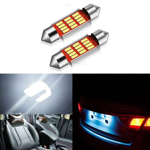 2x Car Led Canbus No Error 36MM C5W LED Lights License Plate Light for Mercedes Benz W211 W203 W204 W208 W210 W209 W169 AMG CLK ► Photo 1/6