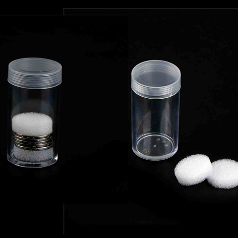Prevent Damage Gross Ware Tool 30mm Protective Tube Holder Transparent Plastic Coins Storage Bottle Tube Coins Collect 1PC ► Photo 1/6