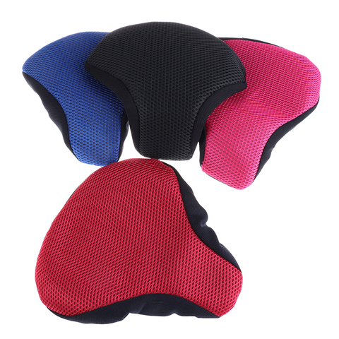 Bicycle Saddle 3D Soft Bike Seat Cover Cycling Silicone Seat Cushion Cycling Saddle for Bicycle Bike Accessories Dropshipping ► Photo 1/6