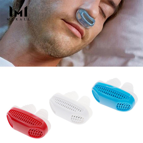 Sleeping Anti Schnarchen Nase Clip Silicone Magnetic Anti Snoring Nose Clips Breathing Stop Snore Apnea Antisnoring Clip Device ► Photo 1/6