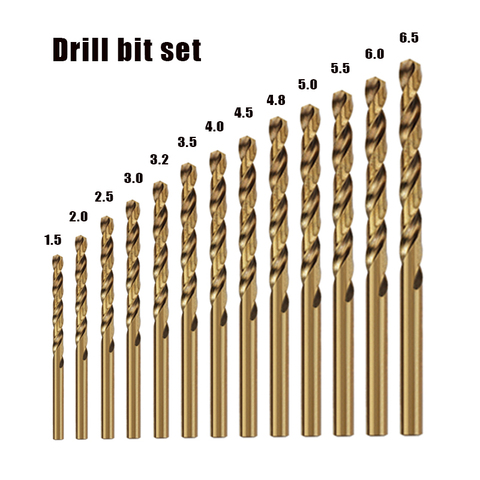 Cobalt high speed steel twist drill bit M35 Stainless Steel Tool Set Accessories for Metal Stainless Steel Drilling ► Photo 1/6