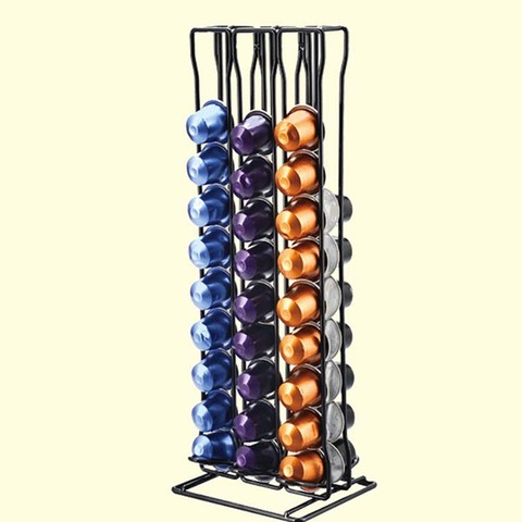 Practical Coffee Capsule Holder Tower Stand For 60 Nespresso Capsules Storage soporte capsulas nespresso Coffee Pod Holder ► Photo 1/5