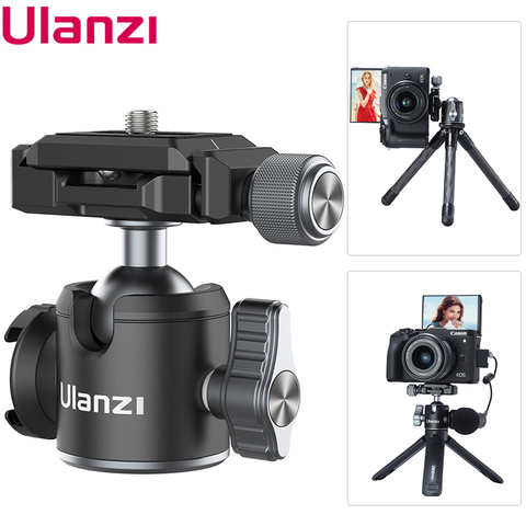 Ulanzi Arca Swill Ballhead Tripod Ball Head Plate Tripod Head Ballhead Extend Cold Shoe for LED Light Mic Camera Accessories ► Photo 1/6