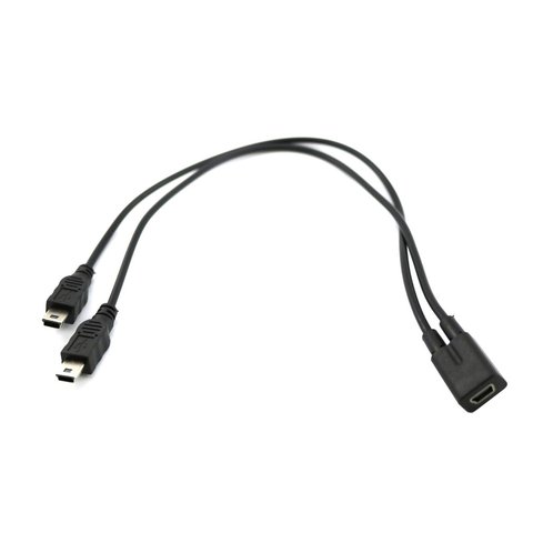 Begrænset Underlegen indebære 1 to 2 Y Splitter Cable USB 2.0 Mini 5-Pin Female to Double 2 Male Converter  - Price history & Review | AliExpress Seller - 3C-Banana Store | Alitools.io