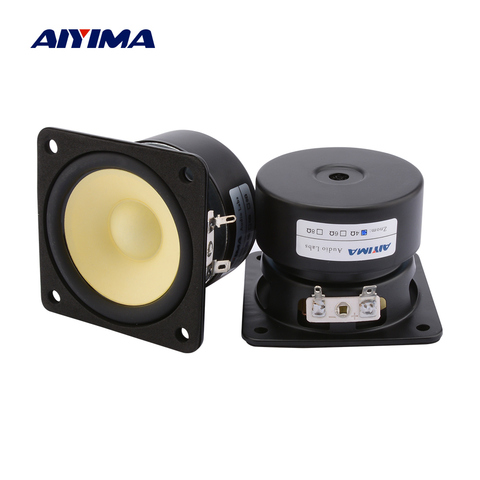 AIYIMA 2Pcs 3 Inch Sound Music Full Range Speaker Driver Loudspeaker Units 4 8 Ohm 15W DIY Home Amplifier Speaker Sound System ► Photo 1/6