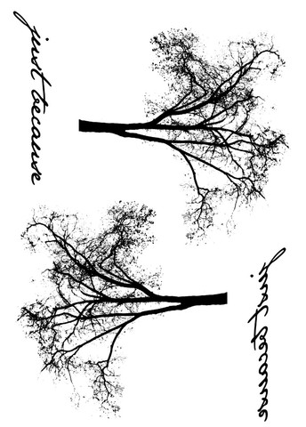 11x16 Upside down tree  Transparent Clear Stamps for Scrapbooking for DIY Card Making Cutting Crafts Stencil ► Photo 1/1