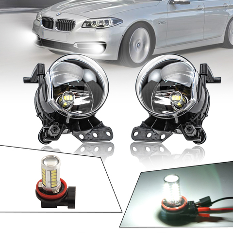 1pcs Front Fog Light Fog Lamps For BMW E60 E90 E63 E46 323i 325i 525i foglights fog lights headlights DRL headlight for cars ► Photo 1/6