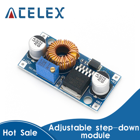 5A XL4015 DC-DC 4-38V to 1.25-36V 24V 12V 9V 5V Step Down Adjustable Power Supply Module LED Lithium Charger With Heat Sink ► Photo 1/6