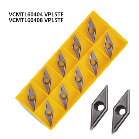 VCMT160404 VCMT160408 VP15TF UE6020 US735 Carbide insert EXternal turning Tool CNC lathe tool blade for SVJCR SVVCN SVQCR SVUCR ► Photo 1/2
