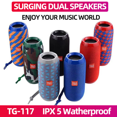 YABA TG117 Portable Bluetooth Speaker boombox Soundbar Subwoofer Outdoor Sports caixa de som Loudspeaker TF Card FM Radio ► Photo 1/6