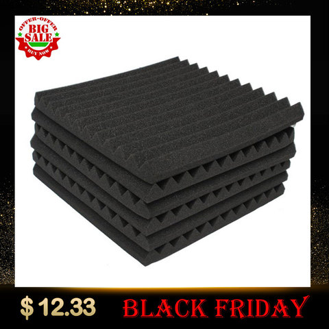 24 pcs Soundproofing Foam Studio Acoustic Panels Studio Foam Wedges 1 X 12 X 12 inch Soundproof Absorption Treatment Panel ► Photo 1/6