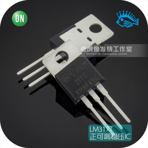 6pcs LM317TG TO-220 ON Positive power supply three terminal adjustable voltage regulator IC integrated chip ► Photo 1/2