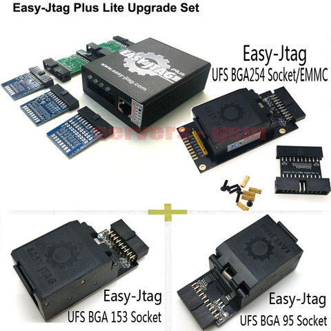 new Easy JTAG plus box + Easyjtag UFS 95 adapter plug JTAG easy UFS 153 adapter plug+Easyjtag UFS BGA-254 Socket /EMMC 254 ► Photo 1/6