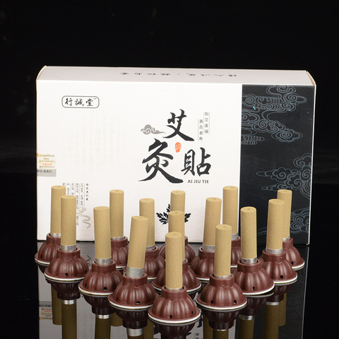 60Pcs Packing Moxa Stick Moxibustion Stickers Chinese Medicine Moxas Acupuncture Therapy Massager For Body Warm Uterus Stomach ► Photo 1/6