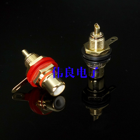 WEILIANG AUDIO pure copper RCA terminal binding post price for 2 pcs ► Photo 1/1