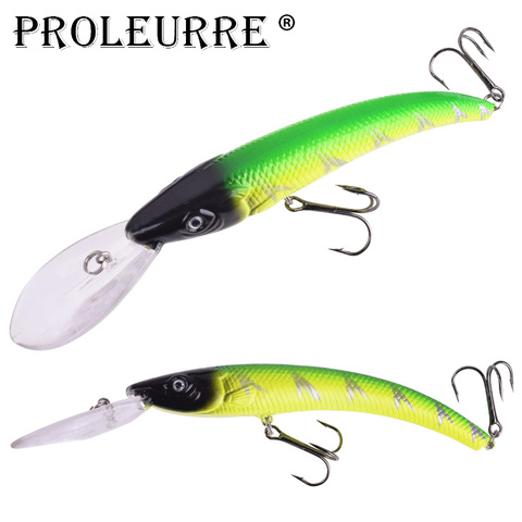 WDAIREN Dying Fish Crank Fishing Lures 15.5cm 16.5g Big Minnow Trolling Wobbler Swimbait Artificial Hard Bait Bass Carp Tackle ► Photo 1/5