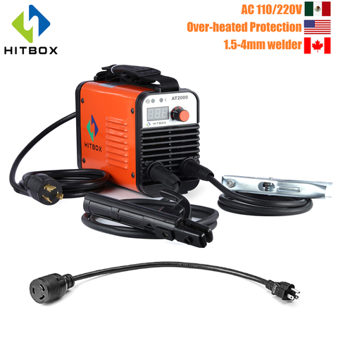 HITBOX Arc Welder 110V 220V AT2000 Inverter Arc Welder Dual Voltage IGBT Technology New Arrival MMA Welder ► Photo 1/6