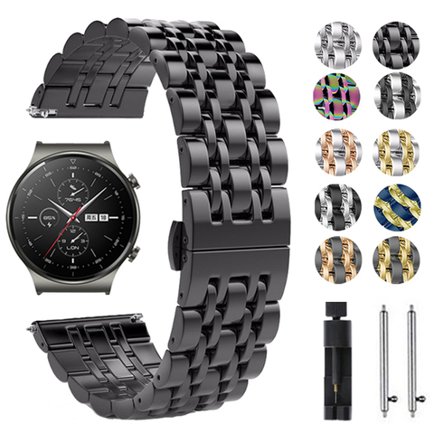 Stainless steel Strap For HUAWEI WATCH GT 2 Pro gt2pro Metal Wrist Straps Band Bracelet For HONOR Magic ES 20mm 22mm Watchbands ► Photo 1/6