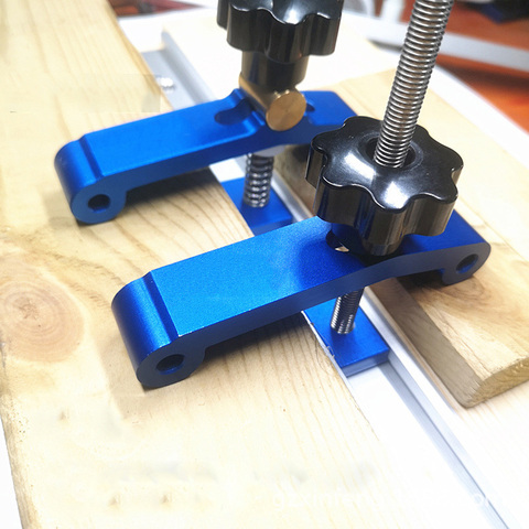 Improved T-Track Platen Miter Track Clamping Blocks Chute Blocks Ajustable Press Plate Hold Down Clamps For Woodworking Table ► Photo 1/6
