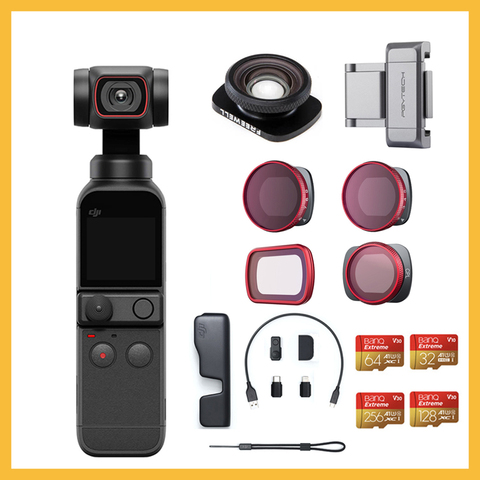 DJI Osmo Pocket 2 3-axis gimbal 1/1.7-inch sensor 64MP Images camera ActiveTrack 3.0 8x Zoom original brand new in stock ► Photo 1/5