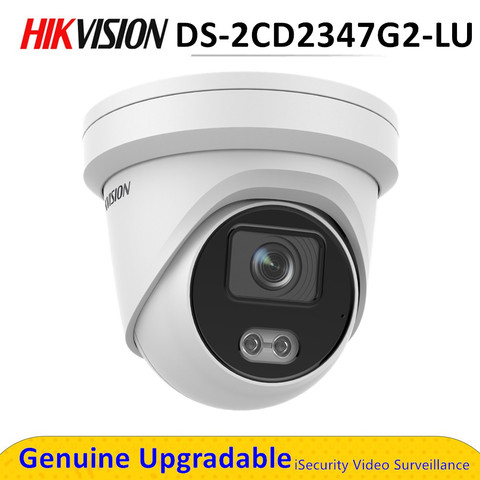 Original Hik 4MP POE ColorVu Camera Security DS-2CD2347G2-LU Outdoor Full Color Built-in Microphone Replace DS-2CD2347G1-LU ► Photo 1/6