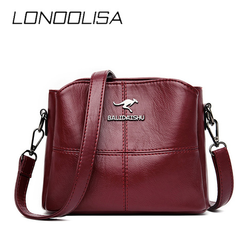 High Quality Soft PU Leather Shoulder Crossbody Bags for Women 2022 New Luxury Handbags Women Bags Designer Messenger Bag Sac ► Photo 1/6